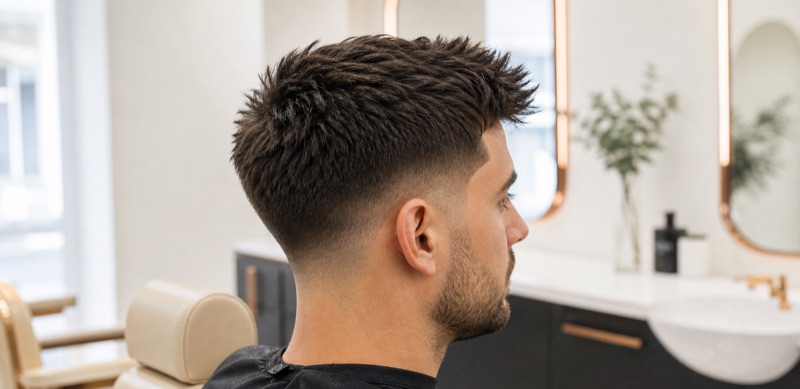 Corte de pelo masculino · Crop con taper